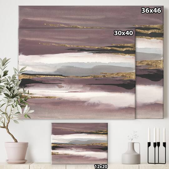 Designart - Purple Glam Storm I